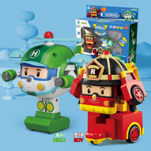 (2 pezzi-3) Giocattolo Robocar Poli originale, modello di auto robot trasformabile, action figure anime,