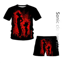 (Colore dell'immagine) Set di magliette per bambini Vegeta, Goku, anime, Dragon Ball Z, abbigliamento