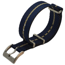 Cinturino per orologio NATO in nylon con fibbia in acciaio inossidabile spazzolato per cintura di sicurezza,