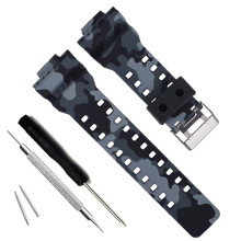Cinturino di ricambio in resina naturale OliBoPo per orologio Casio G-Shock da uomo GD120/GA-100/GA-110/GA-100C