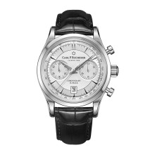 (2)2023 Orologio Carl F. Bucherer Marley Dragon Flyback Cronografo Quadrante Blu Grigio Cinturino in