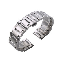 Cinturini per orologi in acciaio inossidabile 316L massiccio, argento, 18 mm, 20 mm, 21 mm, 22 mm, 23