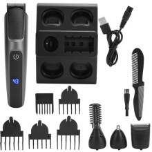 Tagliacapelli 5 in 1 - Elettrico - Impermeabile - Durata della batteria 2 ore - Ricarica USB