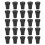 25pcs/Pack Heavy Duty Rubber Walking Stick Tips Ferrule Protectors Cane End Tips 2