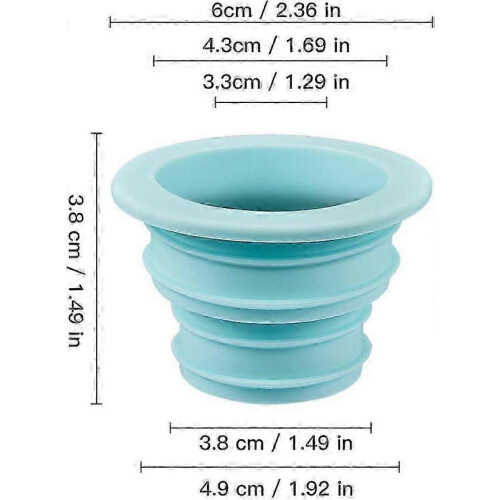 4 Silicone Drain Pipe Seals for Washing Machine, Bathroom, Sewer Hose 2