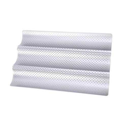 Premium Baguette Baking Pan for Home Kitchen, 3 grid