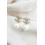 Mode Ohrringe Schmuck Perle Stein Chan Ohrringe Gold 12mm 1