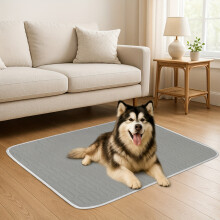(grey, XL(100X70CM)) Cooling Pad Sleeping Bed for Cats and Dogs | 2025 Upgraded Ice-Transparent Series - Sweat-Absorbent Surface - Keeps Your Pet Cool and Comfortable