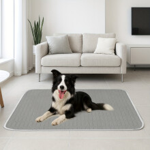 (grey, Size L (70x50cm)) Cooling Pad Sleeping Bed for Cats and Dogs | 2025 Upgraded Ice-Transparent Series - Sweat-Absorbent Surface - Keeps Your Pet Cool and Comfortable