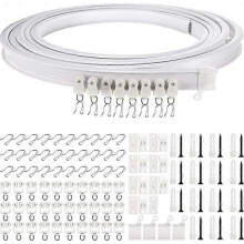 5 Meters Bendable Ceiling Curved Curtain Track Flexible Ceiling Curtain