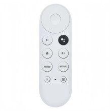 Télécommande vocale Google Chromecast 4K Snow Edition - Rétrocompatible avec les modèles G9n9n GA01920-US GA01923-US GA01919-US