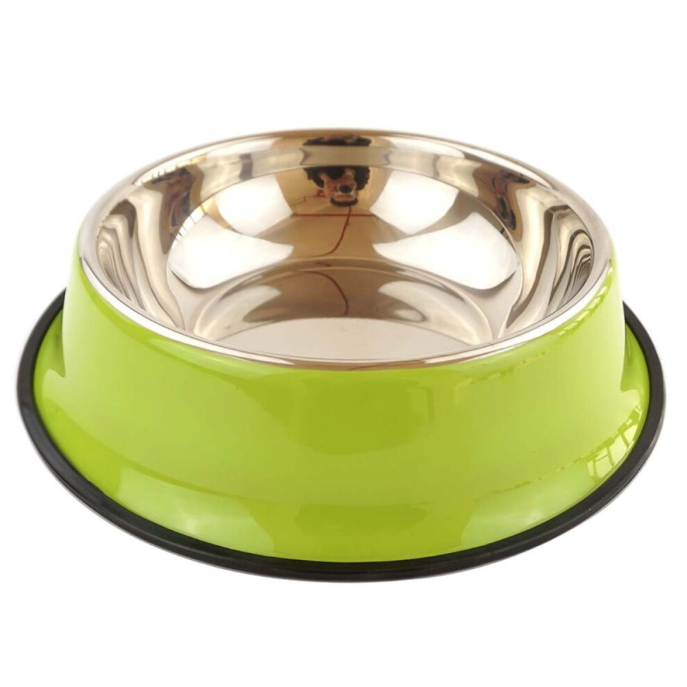 Gamelles pour chat en acier inoxydable, gamelles pour chiots pour nourriture et eau, colorées et antidérapantes