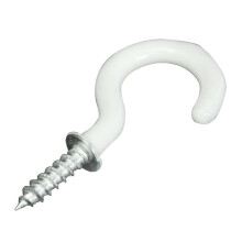 20 ganchos de acero inoxidable con revestimiento de PVC para colgar anillos, plantas, joyas, barras de comedor y herramientas.