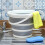 (10L) Collapsible Plastic Bucket With Handle 10L Space Saving Kitchen Camping Caravan 1