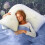(Default) V Shape Bamboo Memory Foam Pillow , Removable Cover 5