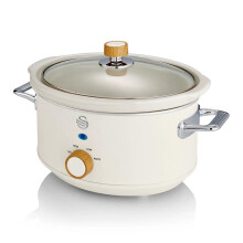 (White) Swan 3.5L Nordic Slow Cooker