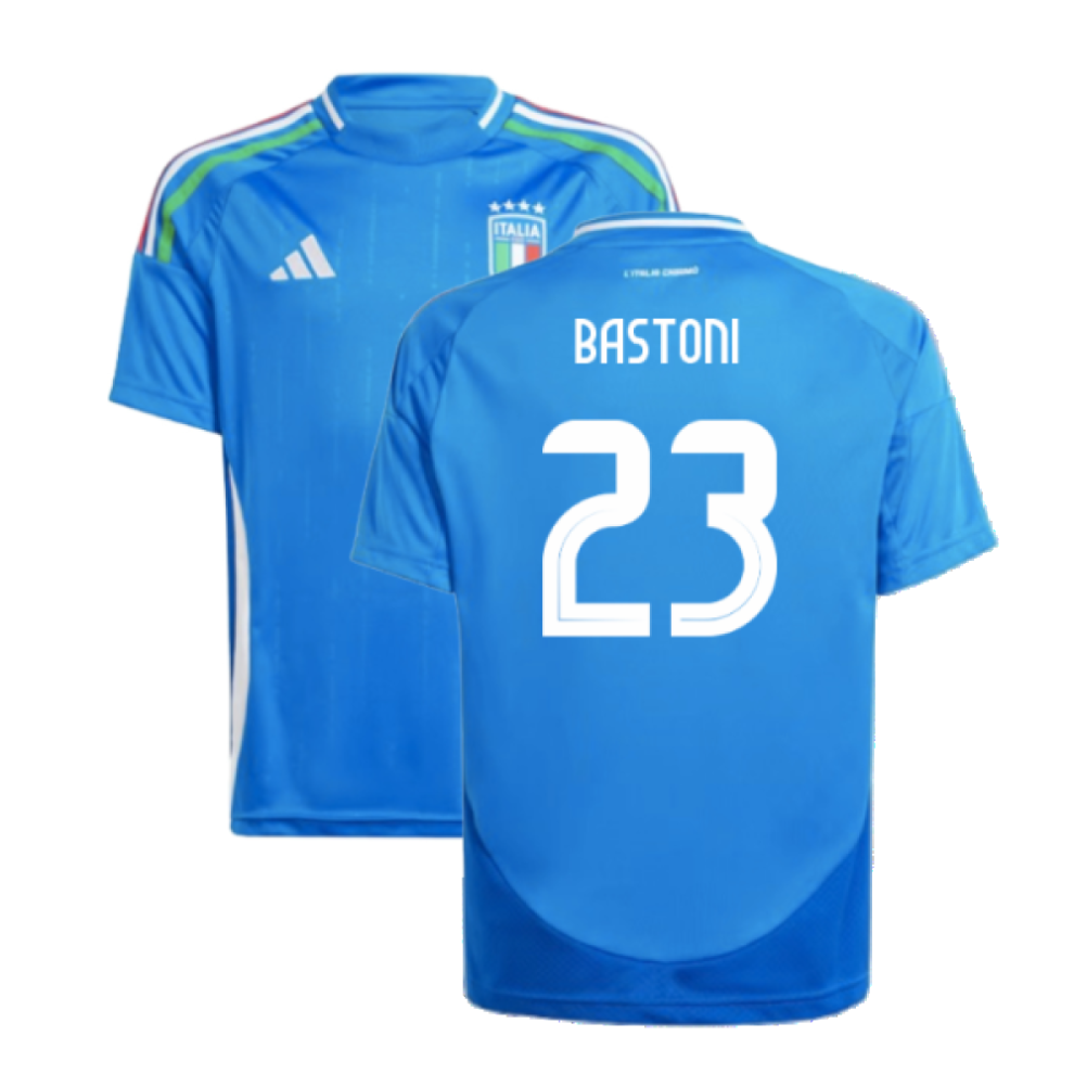 Adidas (Lb) 2024-2025 Italy Home Shirt (Kids) (Bastoni 23)