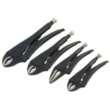 (Default) 4pc Locking Pliers Grip Wrench Set Vice Locking Lock Mole Grips Heavy Duty WR132