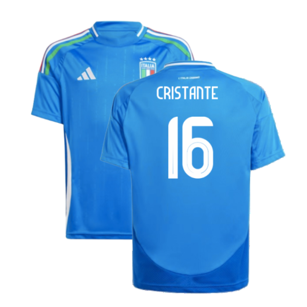 Adidas (Xxl) 2024-2025 Italy Home Shirt (Kids) (Cristante 16)