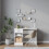 (Grey) Set of 3 U-Shaped Floating Wall-Mounted Shelves 3