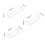 (Grey) Set of 3 U-Shaped Floating Wall-Mounted Shelves 2