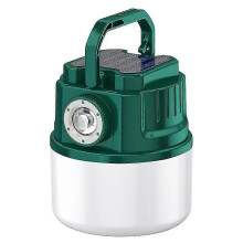 (groen) Multifunctionele LED-zonne-buitenkampeerlamp