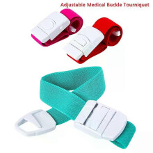 1PC Adjustable Medical Latex-Free Buckle Tourniquet for Outdoor Emergency Stop Bleeding First Aid Survival
