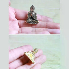 Pure brass miniature shakyamuni Buddha decoration home decor miniature figurine