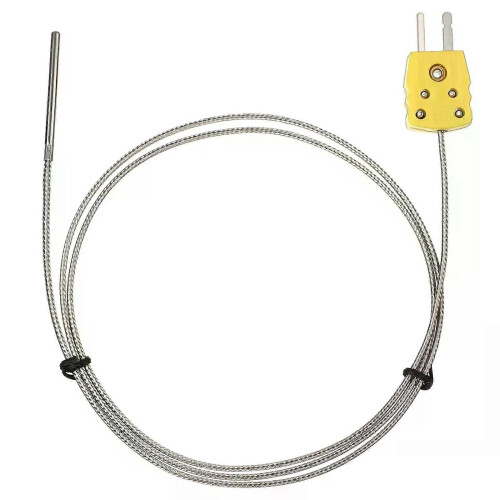 Accurate Type K Thermocouple Probe Sensors 5 Second Activation Fiberglass Construction Multiple Connection