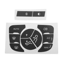 For C4 2014- A/C Control Button Worn Repair Kit Decals Stickers High Grade Vinyl Button Repair Decal