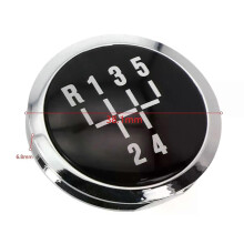 5-versnellingspookknop, embleem, sierkap, geschikt voor Vauxhall voor Opel Astra H Corsa D 2004-2010