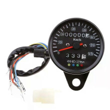 Motorfiets 60mm snelheidsmeter, zwarte snelheidsmeter, universele indicator RS