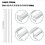 ABS White Round/Square Plastic Rod Stick For Architecture Model Making Model Material DIY Accessories 2
