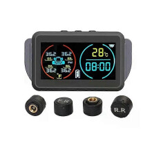(Zoals weergegevenExtern)TPMS Autobandenspanningscontrolesysteem Alarm Bandenspanningsmeter Temperatuurmeter