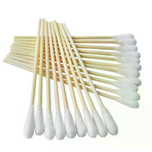 200pcs 6 Inch Swabs Cotton Stick Swab Clean Room Dedicated Wipe Cotton Tipped Applicator Wooden Swab
