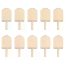 (Khaki1) 10 stuks houten dreidels met een blanco bovenkant voor kinderen, beschilderbaar, doe-het-zelf