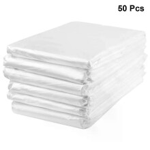 50Pcs Thickened Pe Material Garbage Bags Disposable Trash Bags Domestic Commercial Use Leak Proof Rubbish