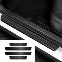 4pcs/5pcs set Carbon Fibre Threshold Protection Strip Universal Anti-scratch and Anti-collision Door