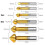8pcs Countersink 90 Hss Countersink Cutter Titanium Drill Bit Titanium Metals Chamfering Screw Tool 2