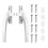 Versatile Window Handle Aluminum Alloy Smooth Handle Heavy-Duty Window Hardware Set Contemporary Suitable 1