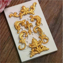 European Border Mold 3D DIY Sugar Craft Chocolate Cutter Mould Silicone Fondant Cake Tools Silicone