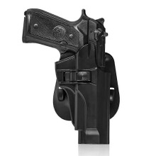 Polymer Gun Holster with Paddle Attachment OWB Gun Cover Fits Beretta 92FS M9 Chiappa M9 M9A1 Tactical