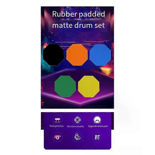AA90-Practice Drum Pad For Drumming Double Sided Silent Practice Drum Pad Snare Practice Pad