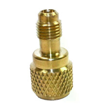 Adapter naar 5/16 laadslangpomp R410A messing voor koelmiddel-HVAC mini-split airconditioners 1/4 vermogen