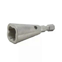 1 PCS Wire Twister Tool For Drill  Silver-Gray Metal Electronic Drill Wire Stripper And Twister Spin