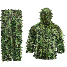 Sticky Flower Bionic Leaves Camouflage Suit Hunting Ghillie Suit Woodland Camouflage Universal Camo