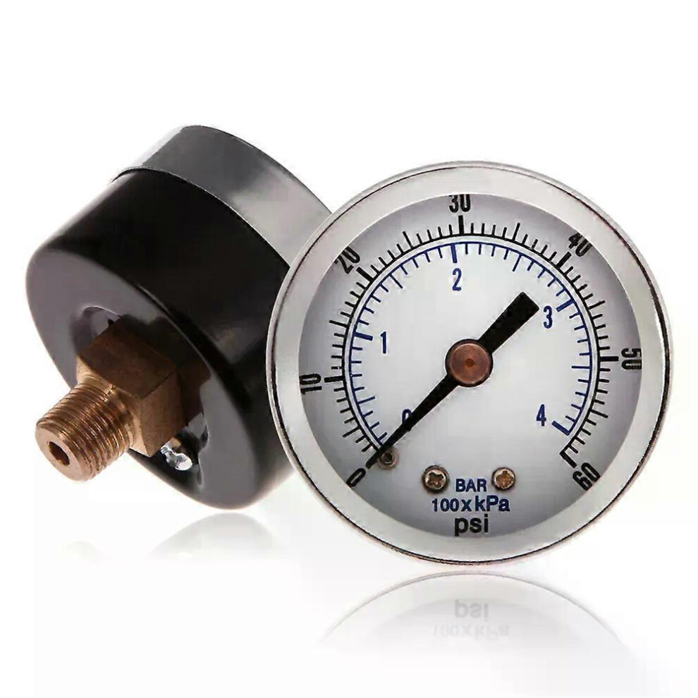 1/8 NPT-draden Mini-drukmeter Luchtcompressor Hydraulische meter Manometer Druktester 0-60 PSI