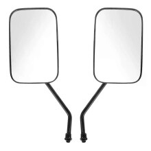 Extra Large Rearview Mirror Motorcycle Mount Thread Mirrors Reflector Black Glass Adjustable Small Round