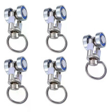 5 stuks gordijnrails, metalen gordijnrollen, accessoires voor thuisgordijnen voor soepel glijdende gordijnen