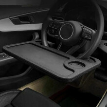 Portable Car Laptop Computer Desk Mount Stand Eat Work Car Steering Wheel Dining Table BracketDrink